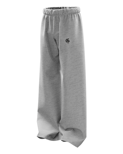 Basic Grey Genrage Baggy Pants