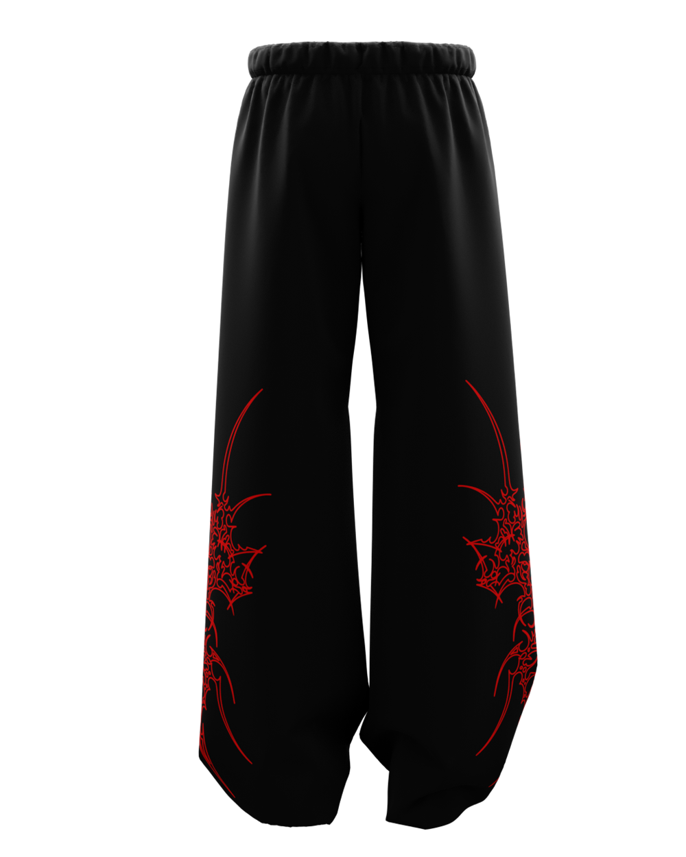 Bloodsigil Black Unisex Straight Fit Baggy Pants