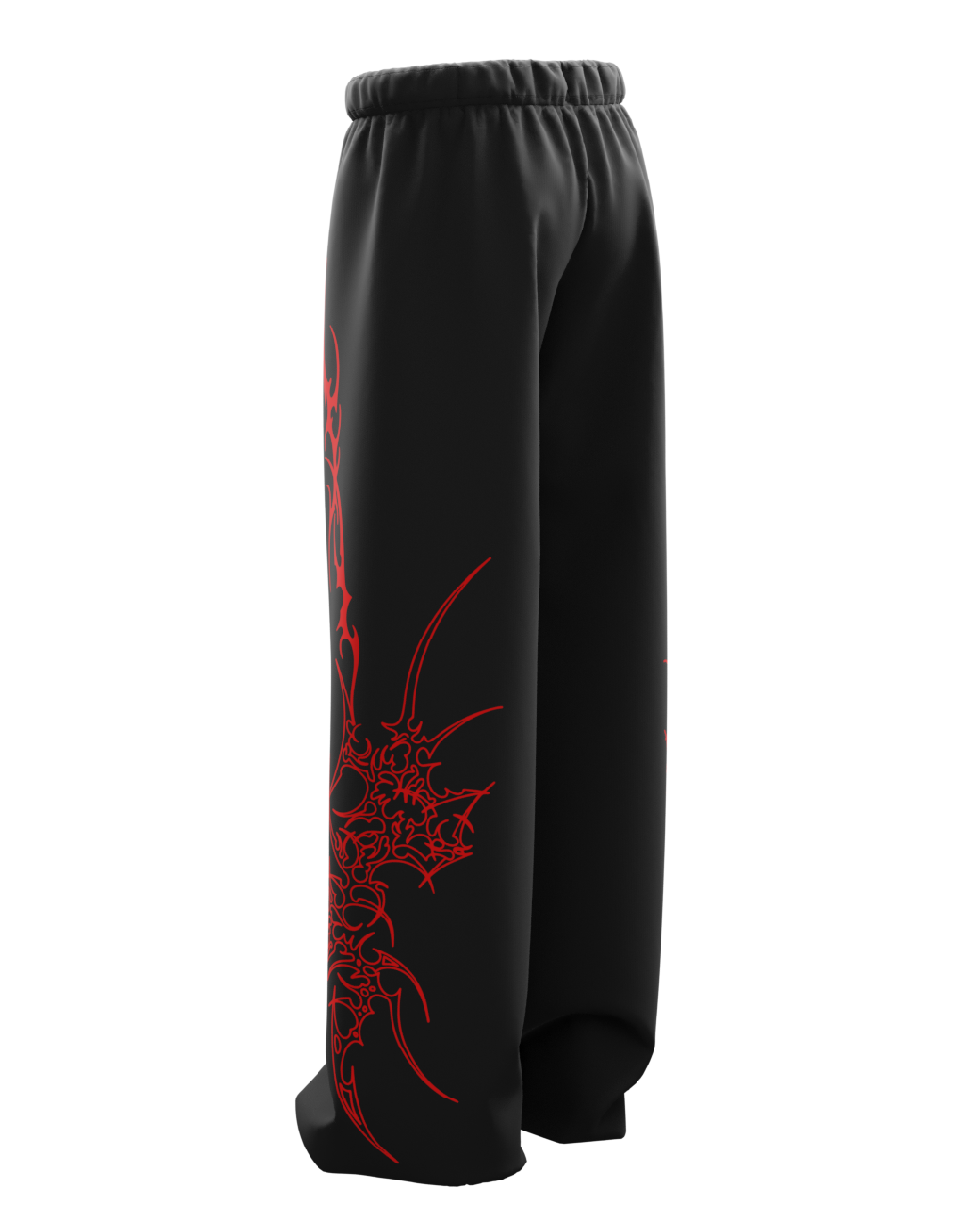 Bloodsigil Black Unisex Straight Fit Baggy Pants