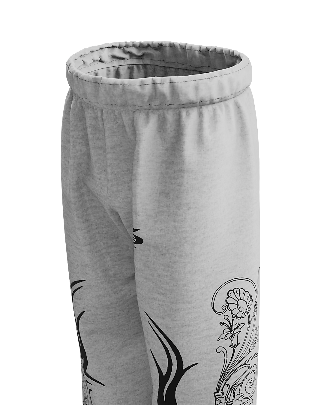 Rygor Melange Unisex Straight Fit Baggy Pants
