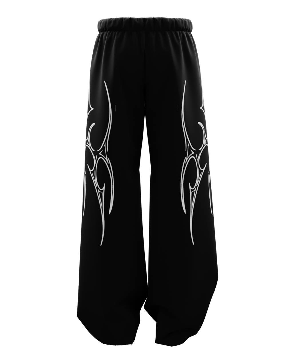 Vedha Black Unisex Straight Baggy Pants