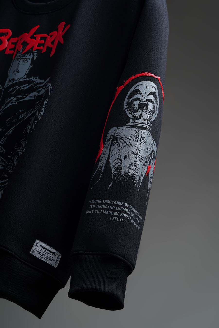 Tale Of Berserk - Anime Sweatshirt with Puff Print and Embroidery
