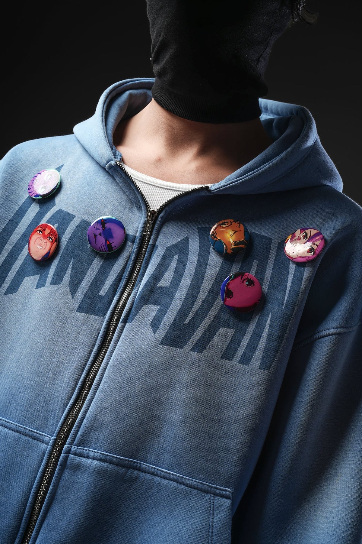 Maniacs - Blue washed Jacket (Badges Included)