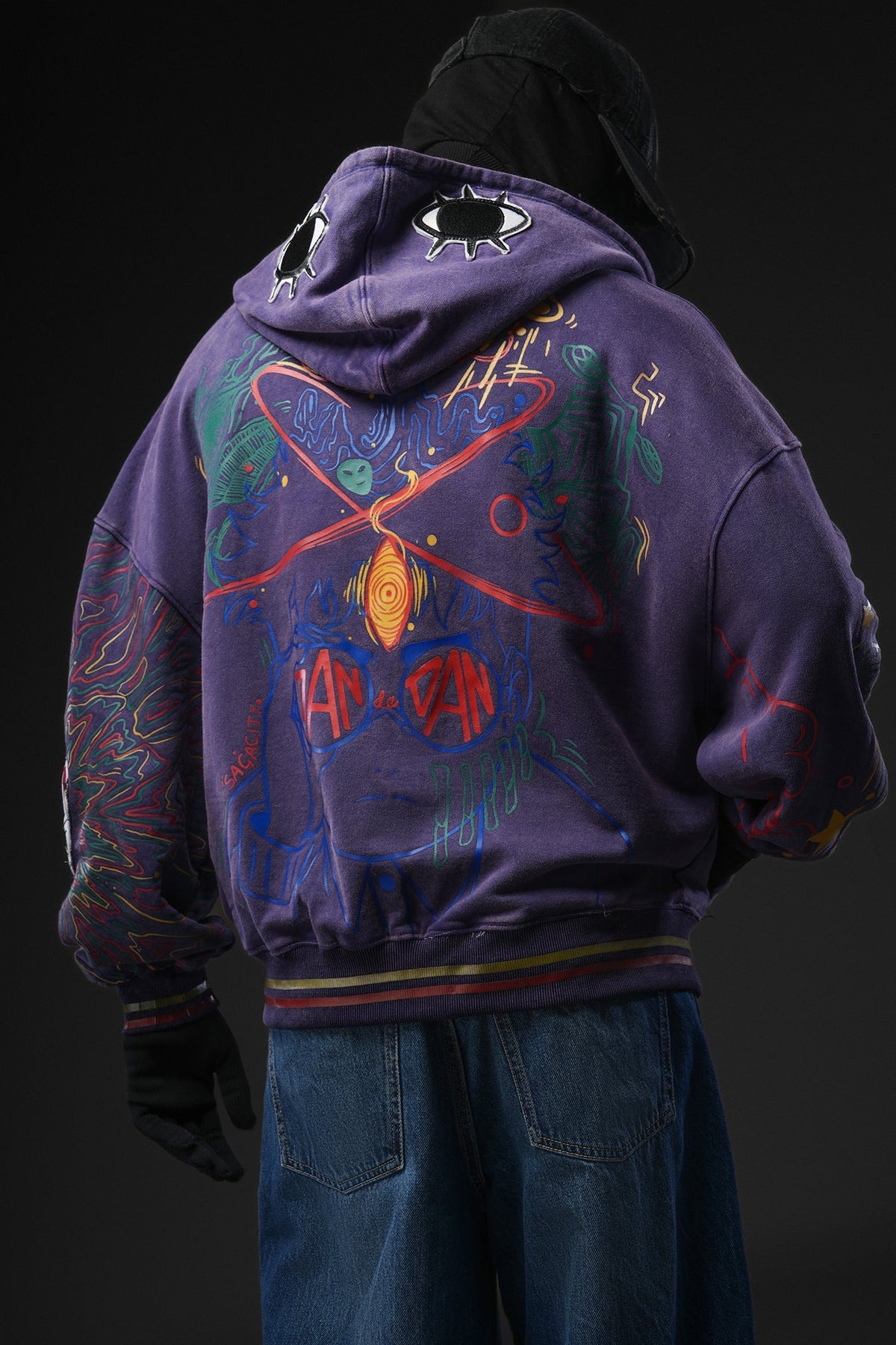 Paranorman - Purple Washed Patch-worked Jacket